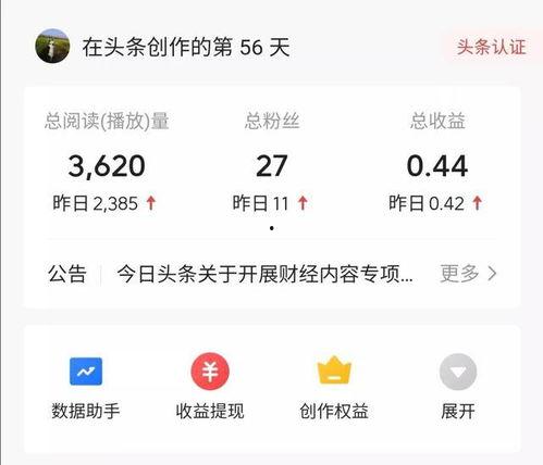 今天头条收益变动了,揭秘背后原因及应对策略”